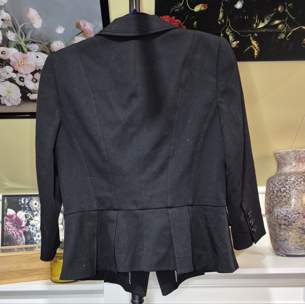 White House Black Market Charcoal Blazer 1997 - Picture 3 of 5